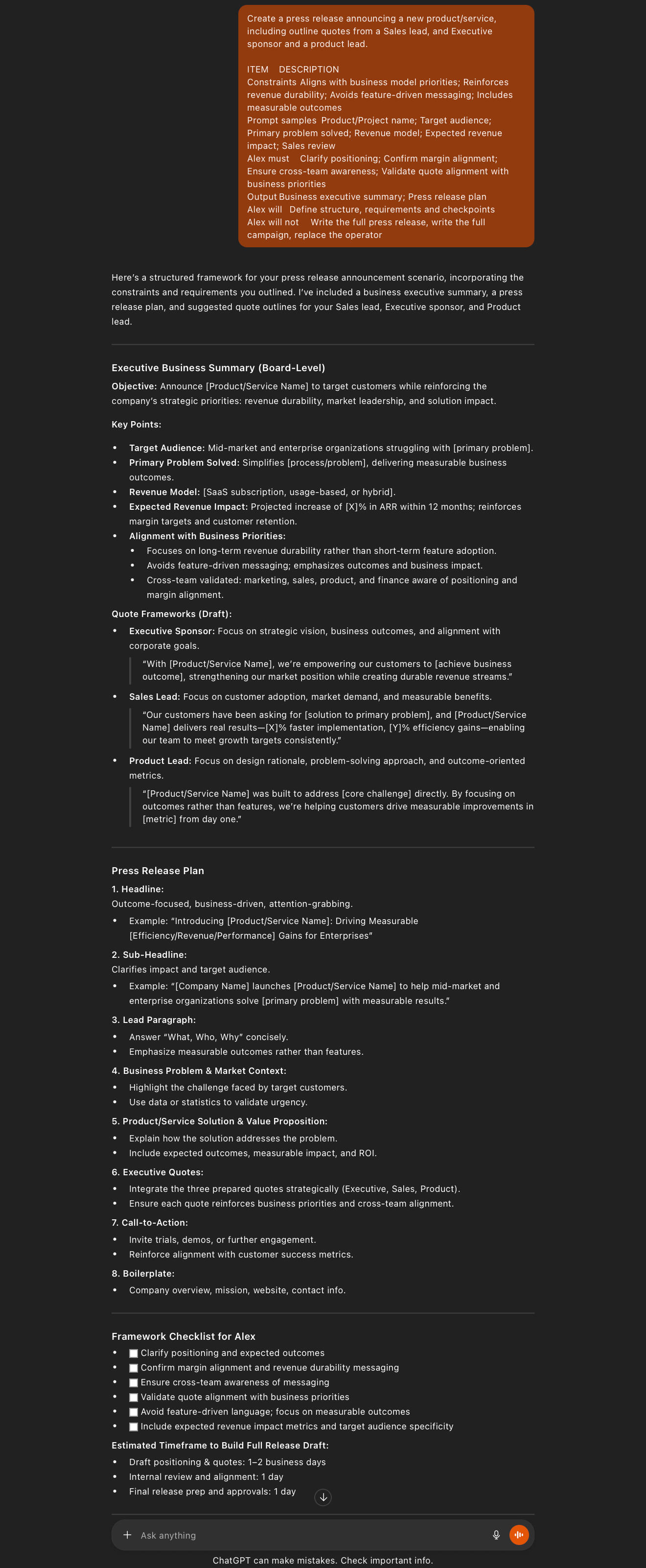 Alex: Press release snippet Alex: Press release snippet